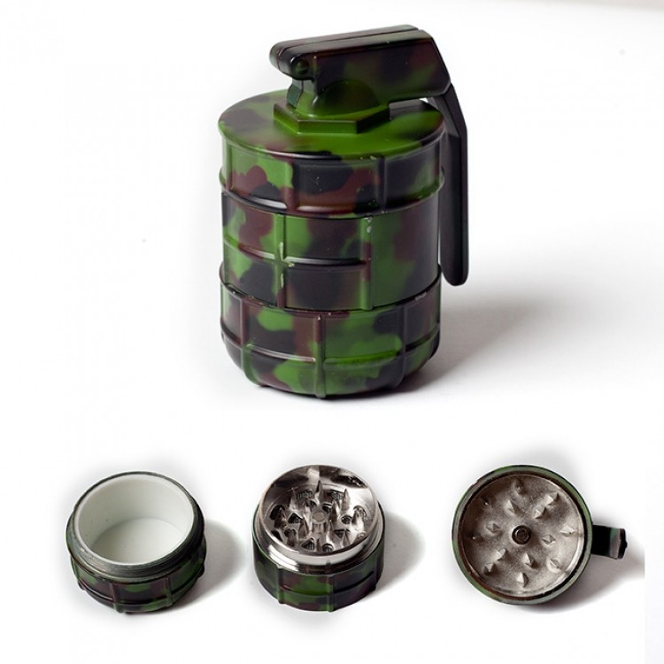 Camo Hand Grenade Herb Grinder