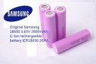 Samsung ICR18650 2600mAh Battery - Flat Top - eVic thumbnail